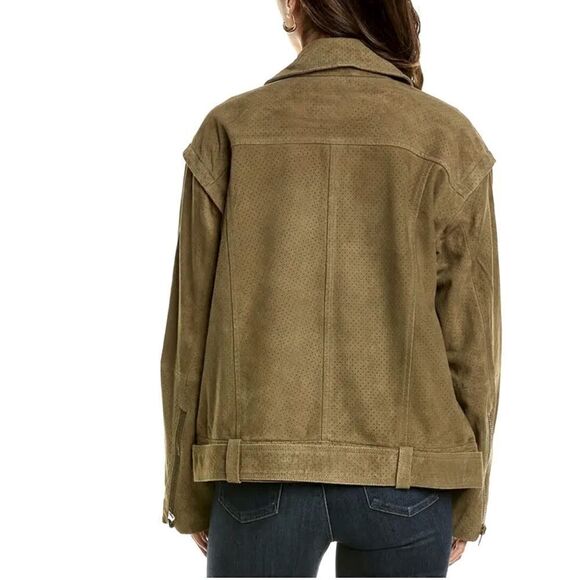 Ted Baker
Louiey Perforated Suede Biker Jacket NWT - Picture 5 of 9